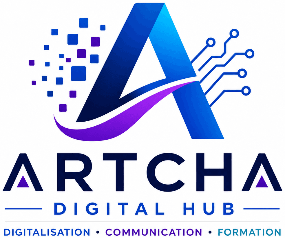ARTCHA DIGITAL HUB logo — Digitalisation, Communication, Training